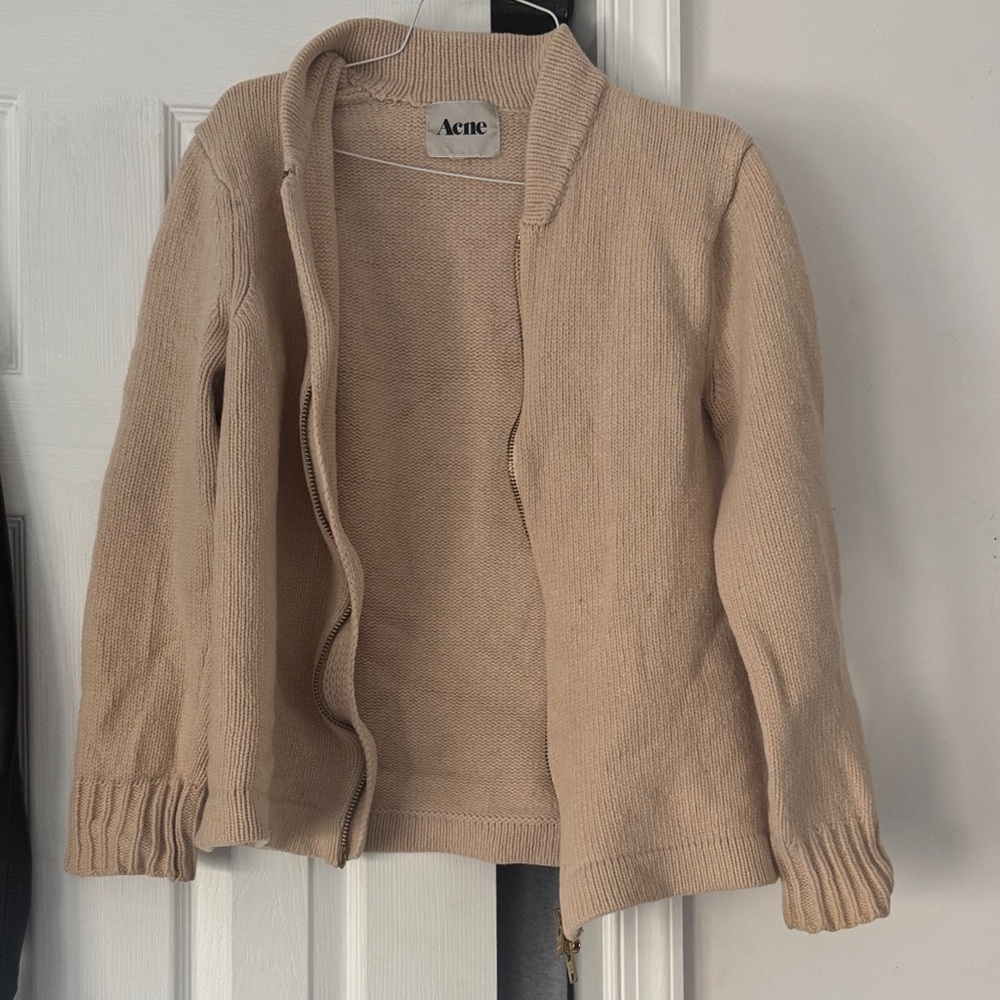 Acne Women's Soft Tan Cardigan